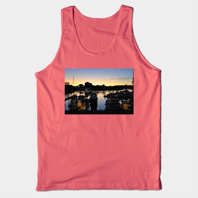 Dusk and the Boats Tank Top by KirtTisdale